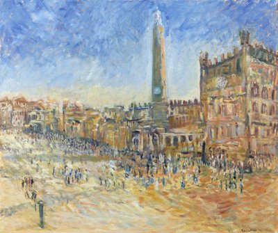 The Piazza in Siena, 1995 by Patricia Espir